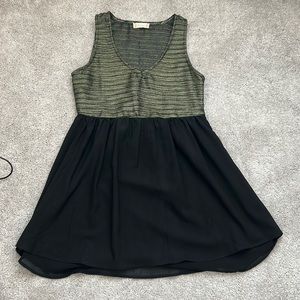 Black and Gold Wedding Guest Dress -XS